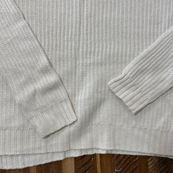 SO Cream Knitted Long Sleeve V Neck Sweatshirt - Picture 2 of 9